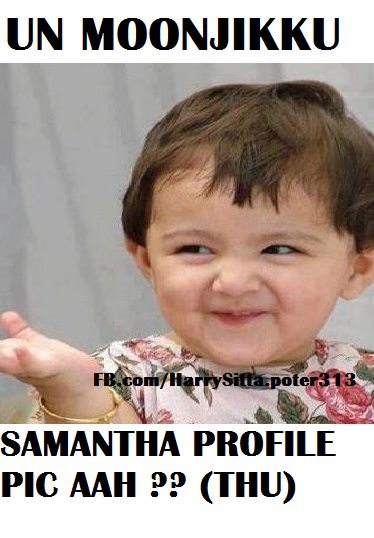 Un Moonchikku Samantha Profile Pic aah.. Thu...