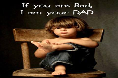 If You Are Bad, I am Your Dad - Funny Kid Angry  -  English Photo Comments Search Engine - Find Photos to Comment in Facebook,  Google+, Twitter, Orkut, Hi5, Pinterest,