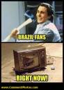 Brazil Fans Right Now - American Psycho Meme - Christian Bale