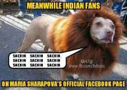 Meanwhile Indians Fans - Sachin - On Maria Sharapovas Official Facebook Page