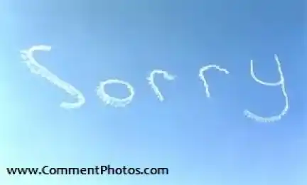 Sorry Written on Sky