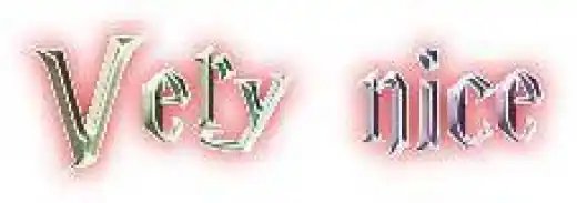 Very Nice in Harry Potter Font