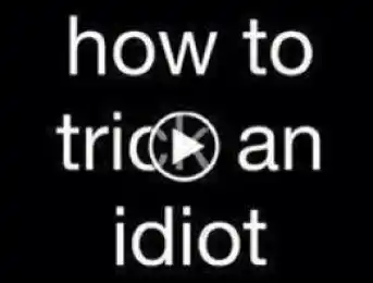 How to Trick an Idiot - Video Play