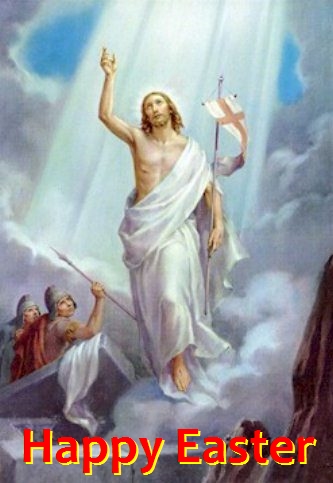 Happy Easter -Jesus Rising from the dead - Resurrection of Jesus