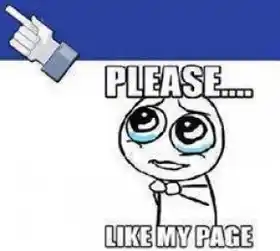Please Like My Page - Crying Admin