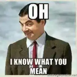 Oh I Know What You Mean - Mr Bean