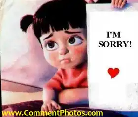 I am Sorry- Monsters Inc Baby