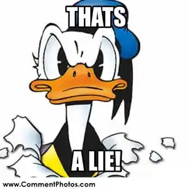 Thats a Lie - Donald Duck