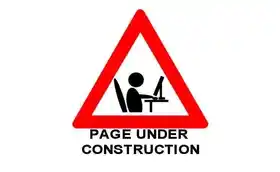 Page Under Construction -Triangle Symbol