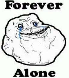 Forever Alone - Crying trollface
