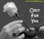 Only for you - White Roses Black and White