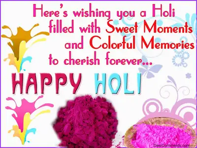 Wishing you happy holi