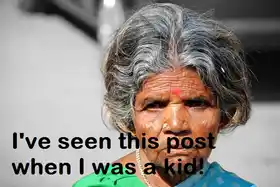 Ive Seen This Post When I Was A Kid - Old Lady Wondering