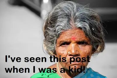 Ive Seen This Post When I Was A Kid - Old Lady Wondering