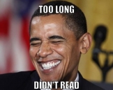 Too Long Didnt Read - Barack Obama