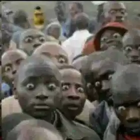 Negros Eyeball Comes Out With Wow Expression