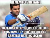 Remember the name - 20 years later - Cricket batting Legend Virat Kohli