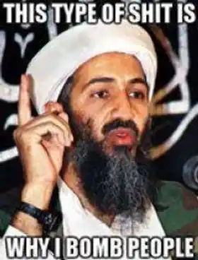 This Type of Shit is Why I Bomb People - Bin Laden