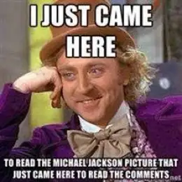 I Just Came Here to Read the Michael Jackson Picture That Just Came Here To Read The Comments - Michael Jackson Eating Popcorn - Thriller Theatre