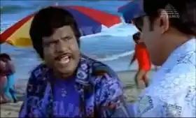 Goundamani Gets Angry in Beach