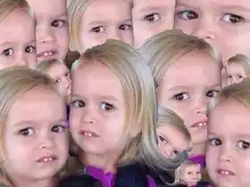 Funny ugly tooth faced girl with funny hairstyle