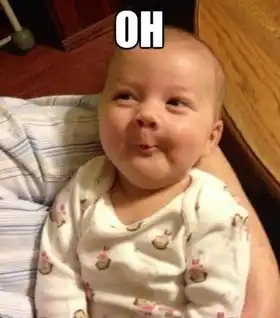 Oh - Funny Baby Expressions. Is that so