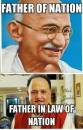 Father Of Nation and Father In Law Of Nation - Gandhiji and Alok Nath