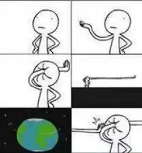 Facepalm Covering Earth and Universe