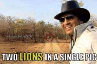 Two Lions In A Single Picture - Sachin Tendulkar