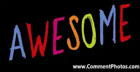 Awesome in Rainbow Colors