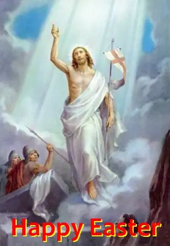 Happy Easter -Jesus Rising from the dead - Resurrection of Jesus