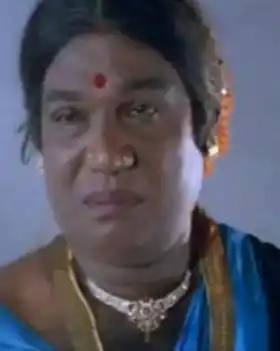 Goundamani in Lady Dress - Women Costume
