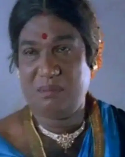 Goundamani in Lady Dress - Women Costume