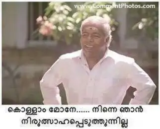 കൊള്ളാം മോനേ. നിന്നെ ഞാന്‍ നിരുല്‍സാഹപ്പെടുത്തുന്നില്ല - തിലകന്‍ - Kollam Mone. Ninne Njaan Nirulsaahappeduthunnilla - Thilkan in Manichithrathazhu
