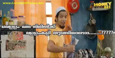 വെള്ളം വന്ന സ്ഥിതിക്ക് വള്ളം കളി തുടങ്ങിയാലോ - ശ്രീനാഥ് ഭാസി - Vellam Vanna Sthithikku Vallam Kali Thudangiyaalo - Sreenath Bhasi in Honey Bee
