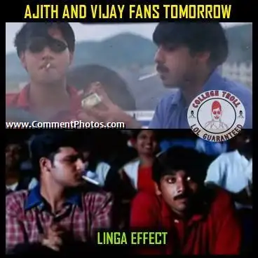 Ajith Fans and Vijay Fans Watching Lingaa, Rajnikanth Film
